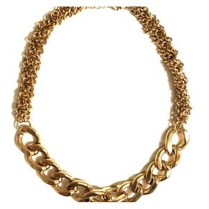 Gold statement necklace
